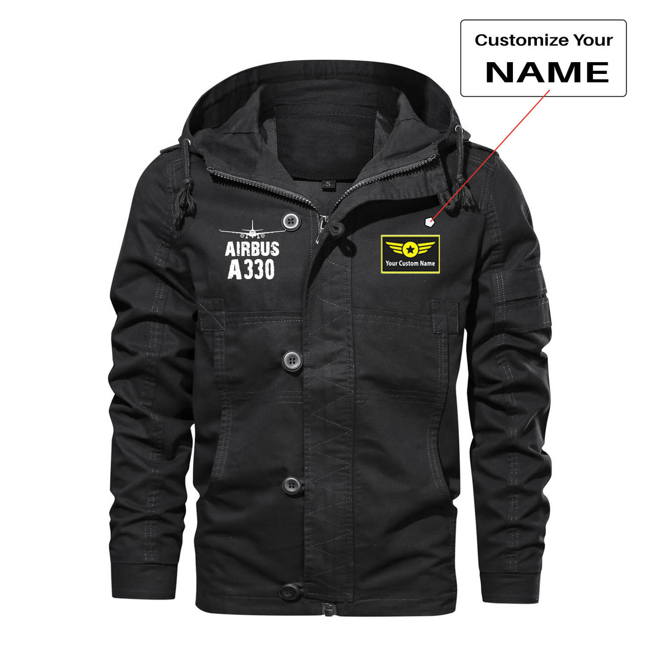Airbus A330 & Plane Designed Cotton Jackets