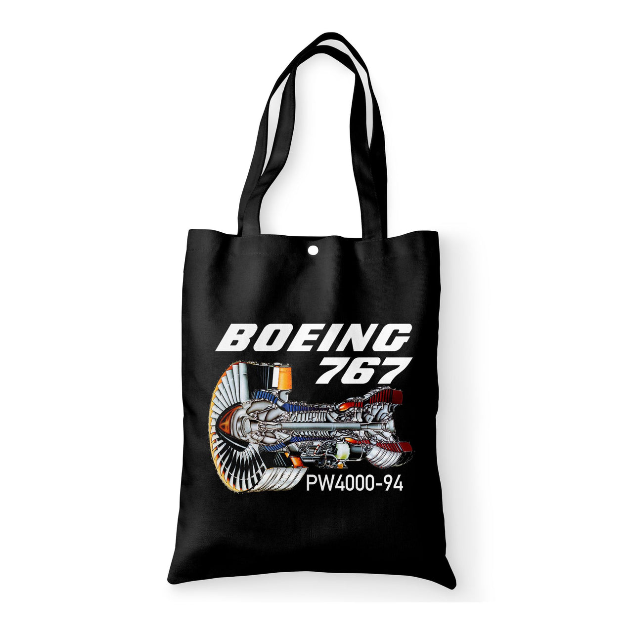 Boeing 767 Engine (PW4000-94) Designed Tote Bags