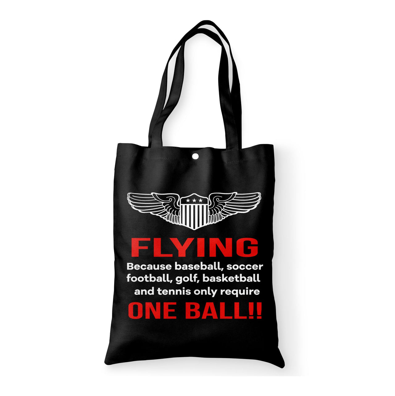 Flying One Ball Designed Tote Bags