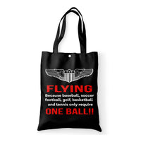 Thumbnail for Flying One Ball Designed Tote Bags