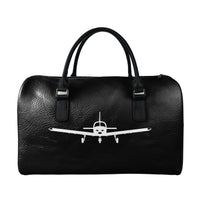 Thumbnail for Piper PA28 Silhouette Plane Designed Leather Travel Bag