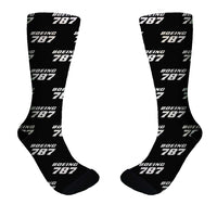 Thumbnail for Boeing 787 & Text Designed Socks