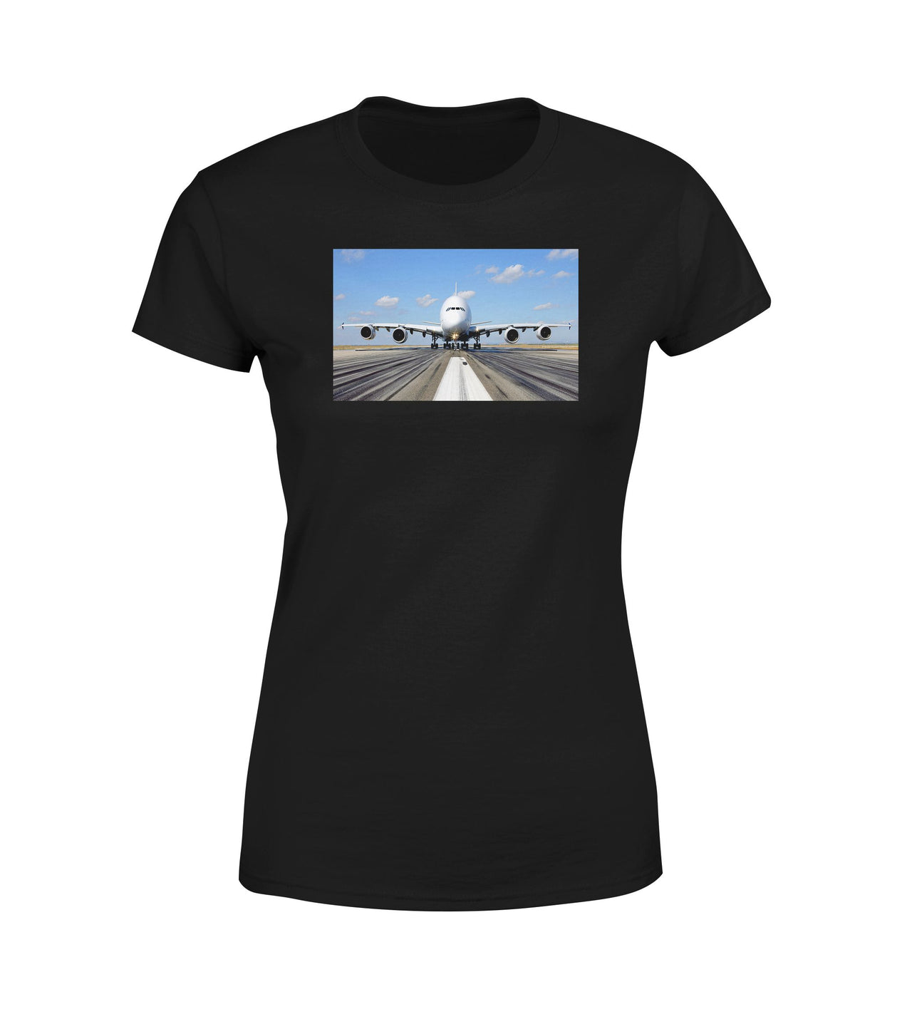 Mighty Airbus A380 Designed Women T-Shirts