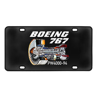 Thumbnail for Boeing 767 Engine (PW4000-94) Designed Metal (License) Plates