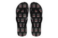 Thumbnail for I Don't Always Stop and Look at Airplanes Designed Slippers (Flip Flops)