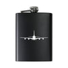 Airbus A380 Silhouette Designed Stainless Steel Hip Flasks
