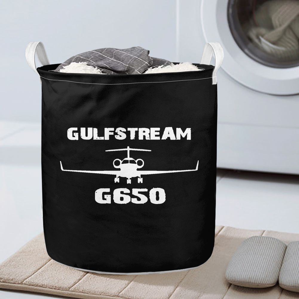 Gulfstream G650 & Plane Designed Laundry Baskets