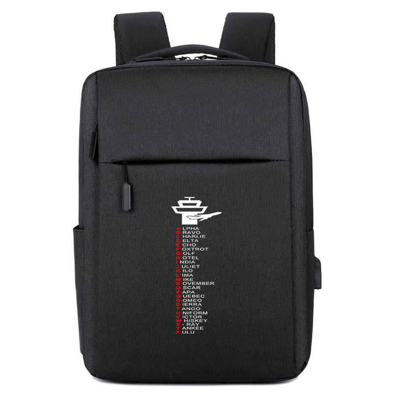 Aviation Alphabet Designed Super Travel Bags