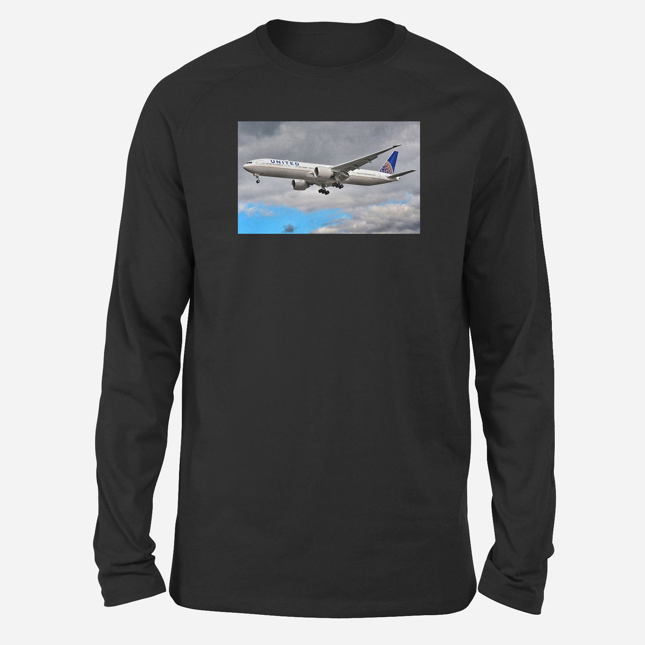 United Airways Boeing 777 Designed Long-Sleeve T-Shirts