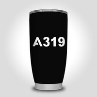 Thumbnail for A319 Flat Text Designed Tumbler Travel Mugs