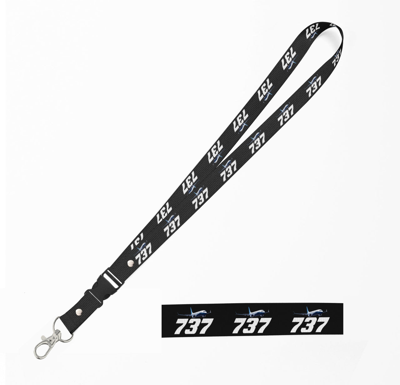 Super Boeing 737-800 Designed Detachable Lanyard & ID Holders