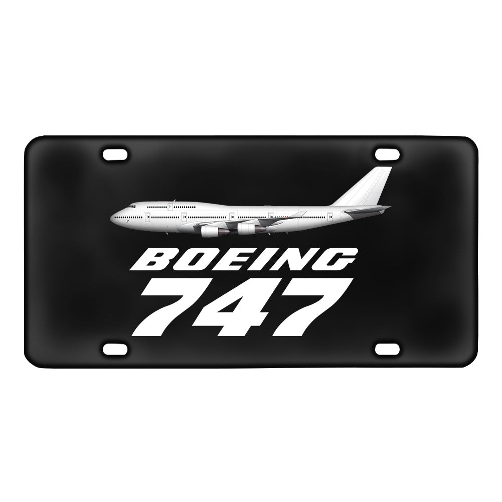 The Boeing 747 Designed Metal (License) Plates