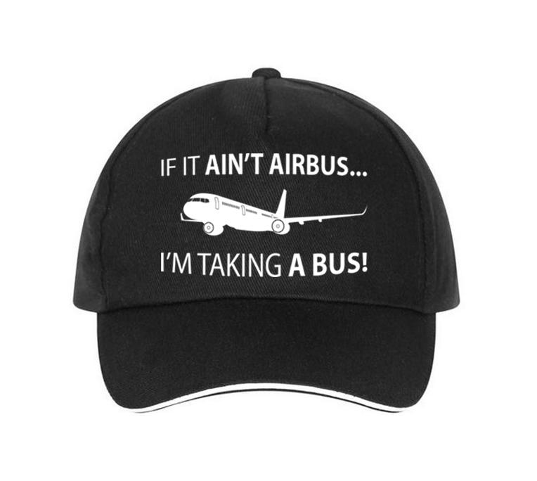 If It Ain't Airbus, I'm Taking a Bus Designed Hats Pilot Eyes Store Black 