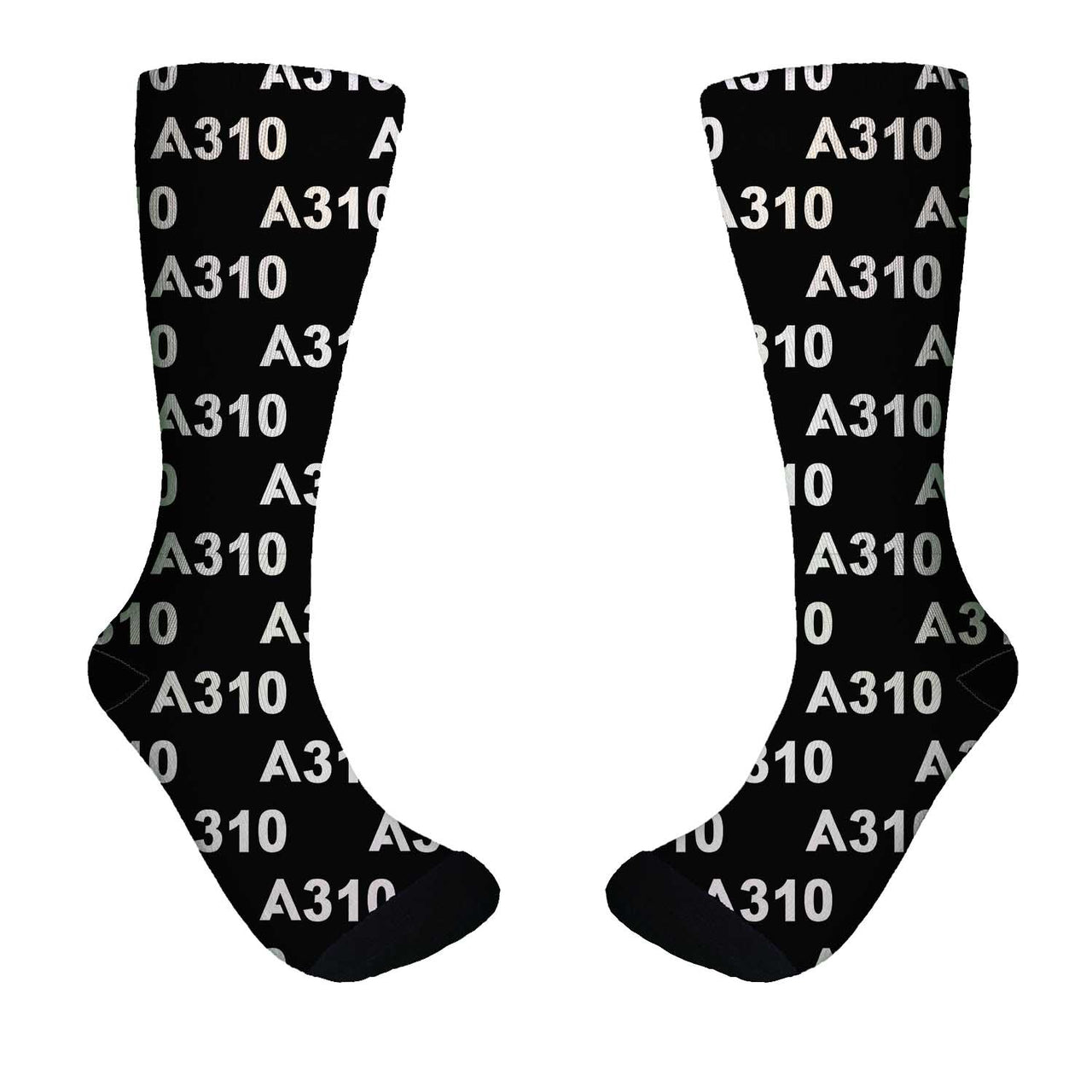A310 Flat Text Designed Socks