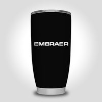 Thumbnail for Embraer & Text Designed Tumbler Travel Mugs