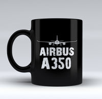 Thumbnail for Airbus A350 & Plane Designed Black Mugs