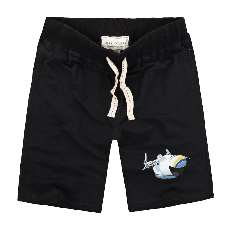 Antonov 225 Mouth Designed Cotton Shorts