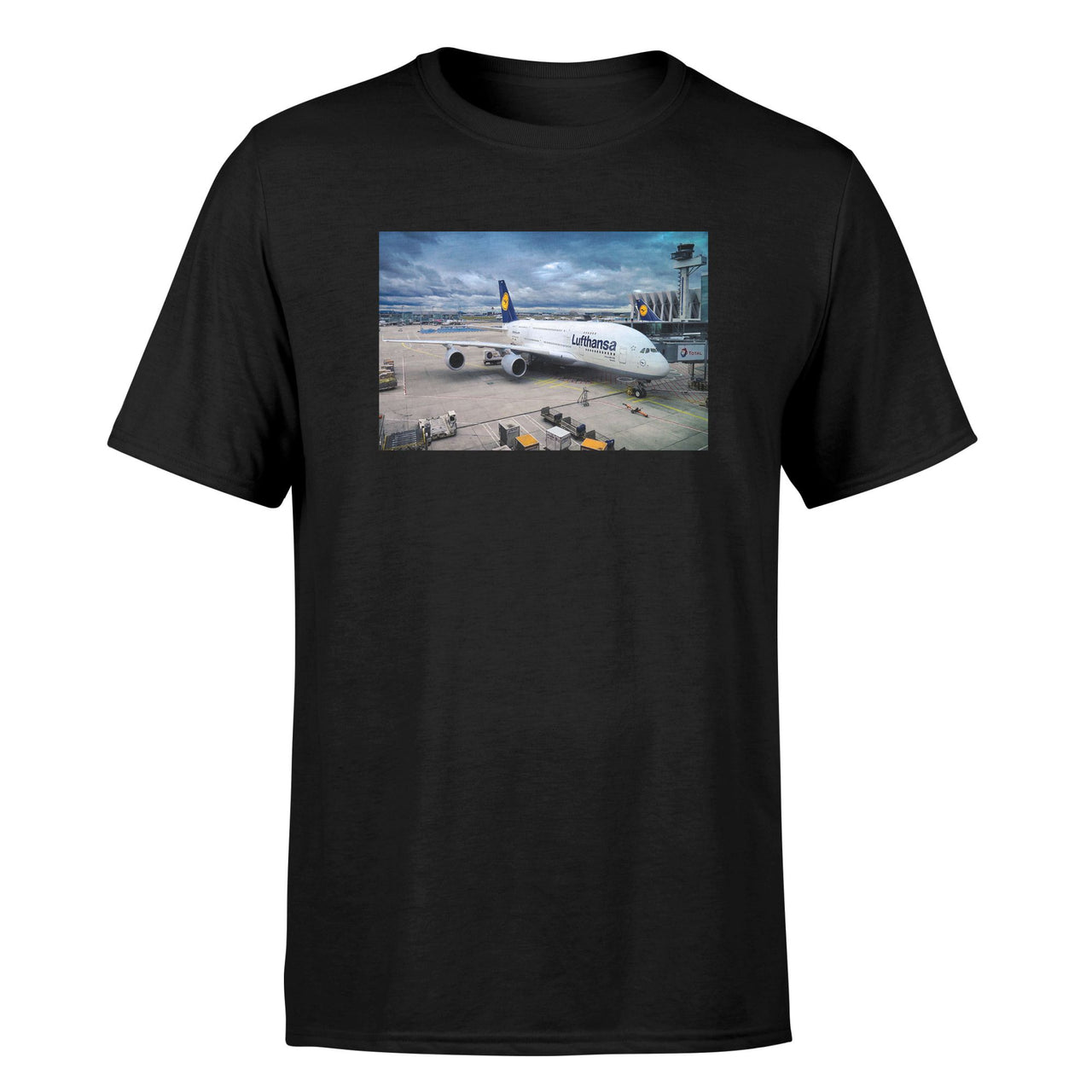 Lufthansa's A380 At The Gate Designed T-Shirts