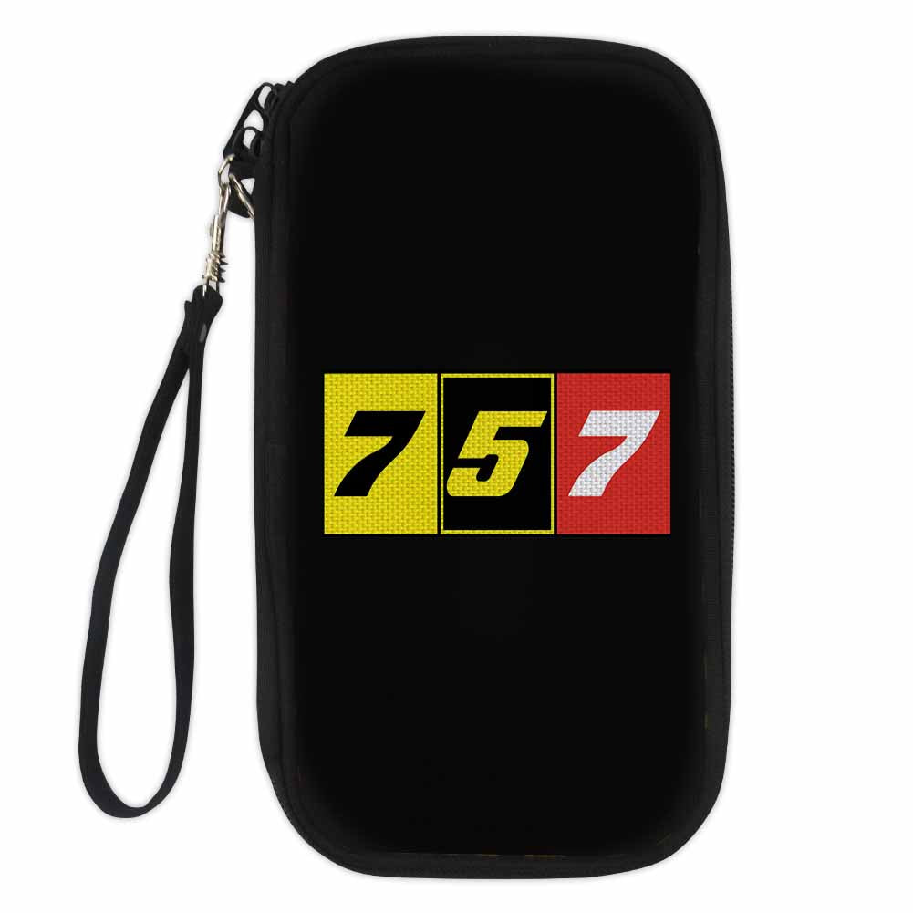 Flat Colourful 757 Designed Travel Cases & Wallets