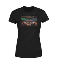 Thumbnail for Boeing 777 Cockpit Designed Women T-Shirts