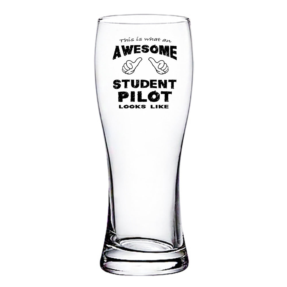 Student Pilot Designed Pilsner Beer Glasses