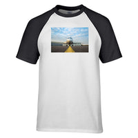 Thumbnail for Face to Face with Beautiful Jet Designed Raglan T-Shirts