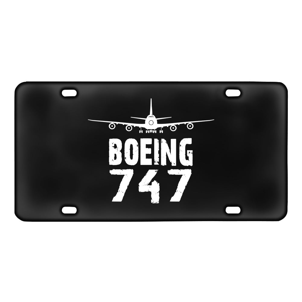 Boeing 747 & Plane Designed Metal (License) Plates