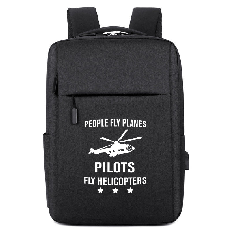 People Fly Planes Pilots Fly Helicopters Designed Super Travel Bags
