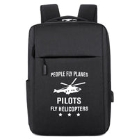 Thumbnail for People Fly Planes Pilots Fly Helicopters Designed Super Travel Bags