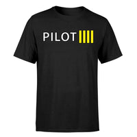 Thumbnail for Pilot & Stripes (4 Lines) Designed T-Shirts