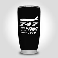 Thumbnail for Boeing 747 - Queen of the Skies (2) Designed Tumbler Travel Mugs