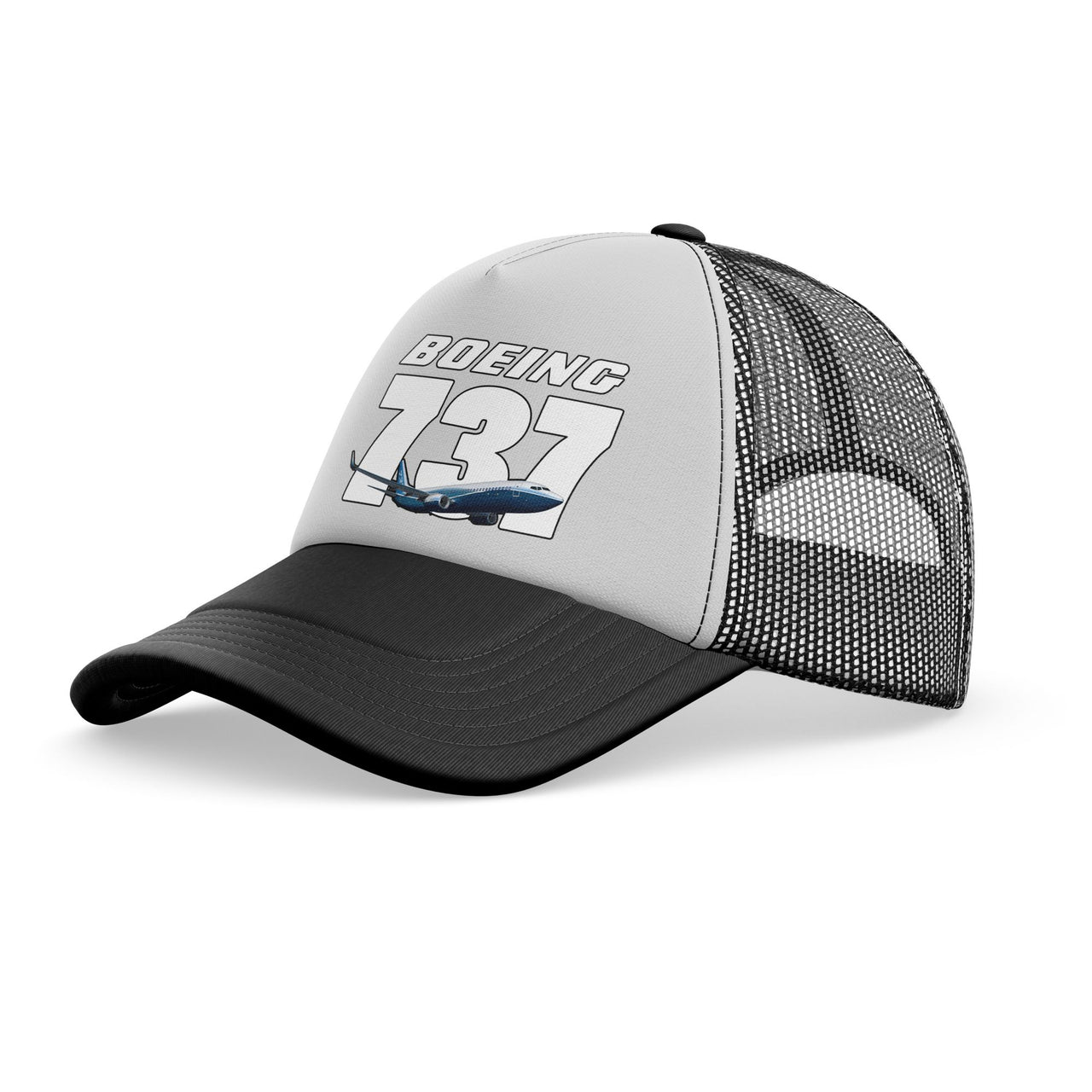 Super Boeing 737+Text Designed Trucker Caps & Hats