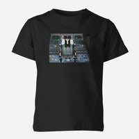 Thumbnail for Airbus A320 Cockpit Designed Children T-Shirts