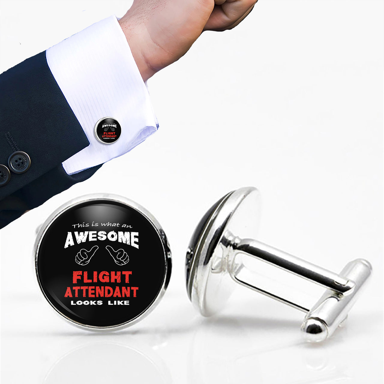 Flight Attendant Designed Cuff Links