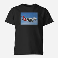 Thumbnail for Landing Qantas A380 Designed Children T-Shirts