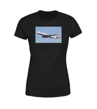 Thumbnail for Departing British Airways Boeing 747 Designed Women T-Shirts