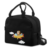 Thumbnail for Cartoon Little Boy Operating Plane Designed Lunch Bags