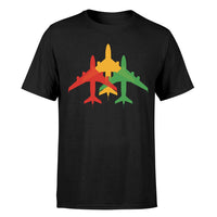 Thumbnail for Colourful 3 Airplanes Designed T-Shirts