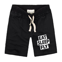 Thumbnail for Eat Sleep Fly Designed Cotton Shorts
