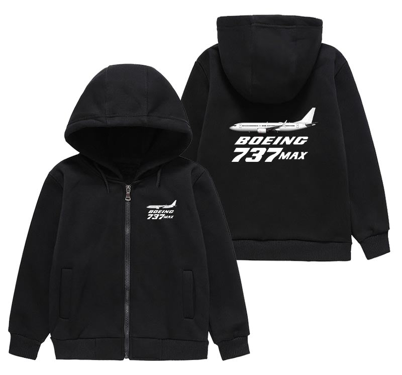 The Boeing 737Max Designed "CHILDREN" Zipped Hoodies