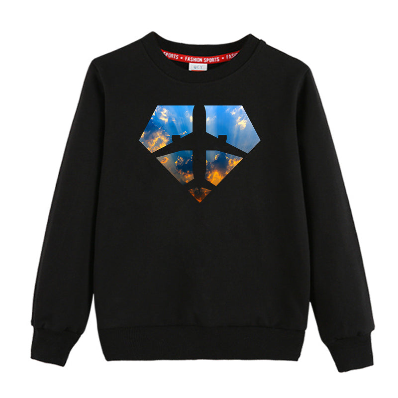 Supermen of The Skies (Sunrise) Designed "CHILDREN" Sweatshirts