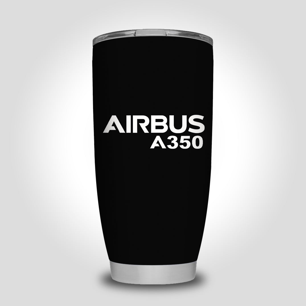 Airbus A350 & Text Designed Tumbler Travel Mugs
