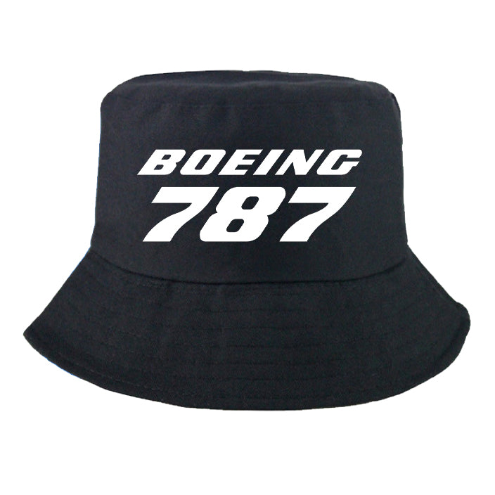 Boeing 787 & Text Designed Summer & Stylish Hats