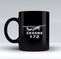 Thumbnail for The Cessna 172 Designed Black Mugs