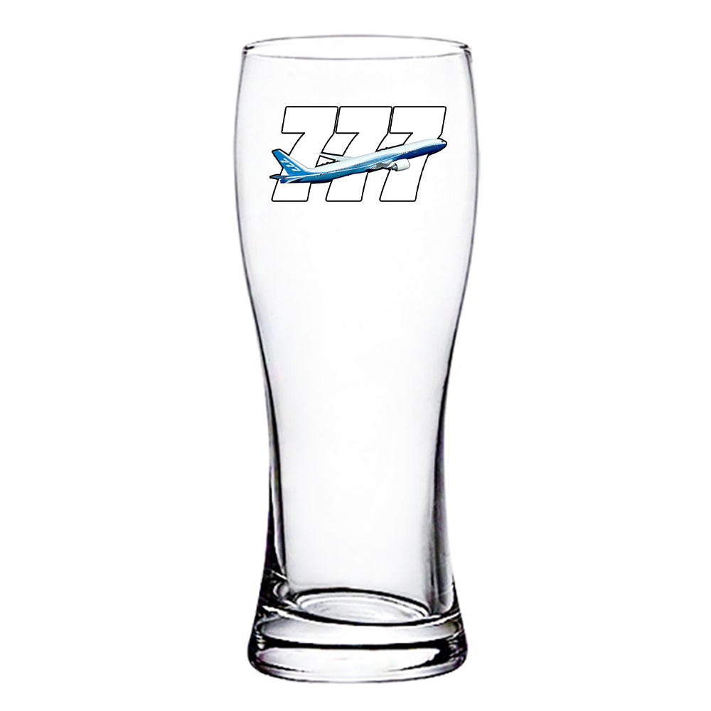 Super Boeing 777 Designed Pilsner Beer Glasses