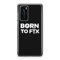 Thumbnail for Born To Fix Airplanes Designed Huawei Cases