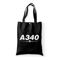 Thumbnail for Super Airbus A340 Designed Tote Bags