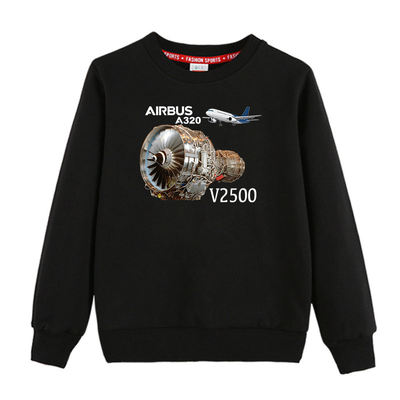Airbus A320 & V2500 Engine Designed "CHILDREN" Sweatshirts