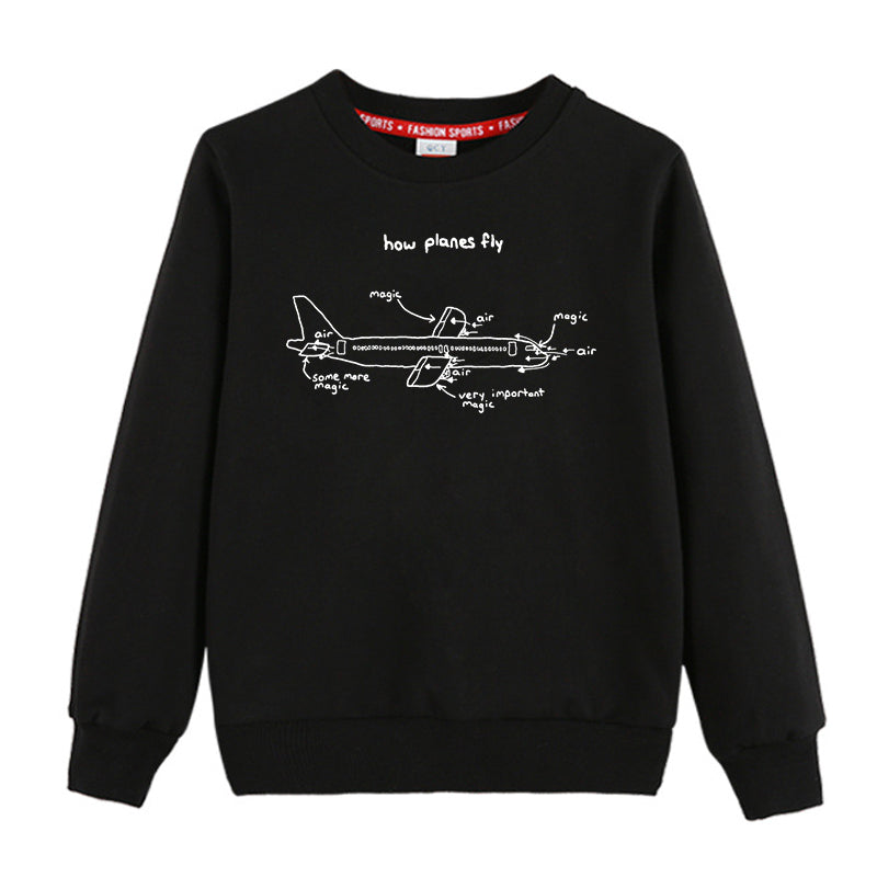 How Planes Fly Designed "CHILDREN" Sweatshirts