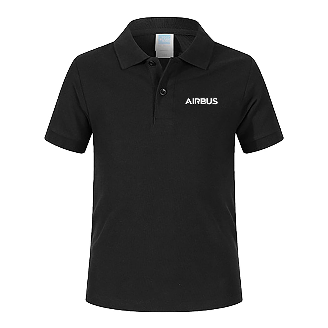 Airbus & Text Designed Children Polo T-Shirts